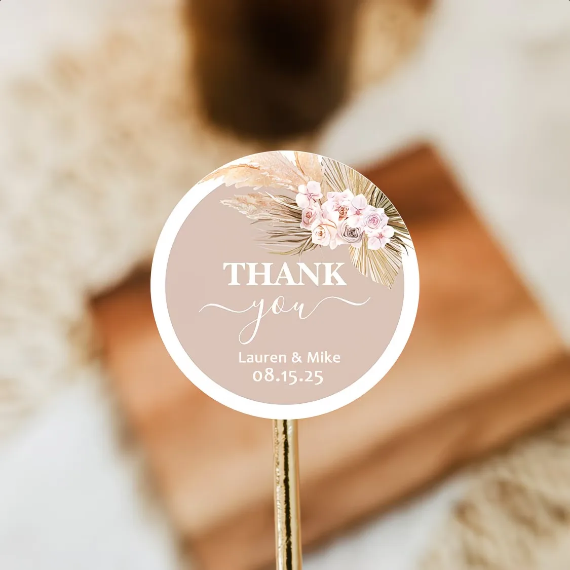 Personalized Engagement & Wedding Thank You Labels